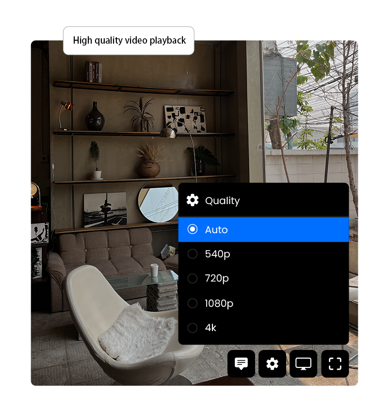 Innstillinger for videokvalitet